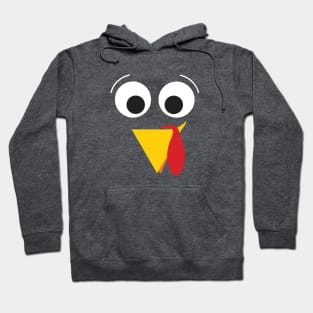 Funny Thanksgiving Turkey Face Hoodie